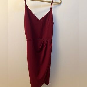 Burgundy formal dress